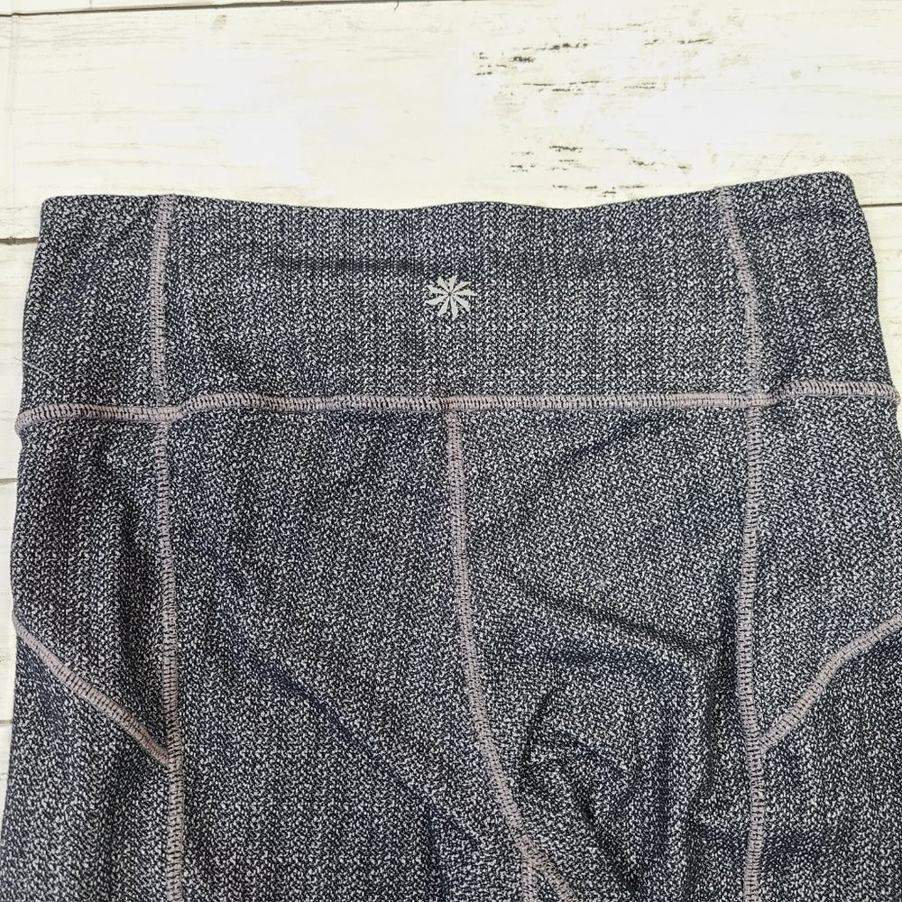 Athleta Herringbone Black Static Drifter Capri Le… - image 7